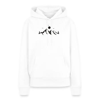 Gebirge - Frauen Premium Bio Hoodie - Weiß - Vorne - Julia (174cm)