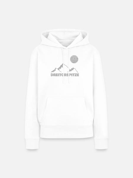 Dreitorspitz - Frauen Premium Bio Hoodie - Weiß