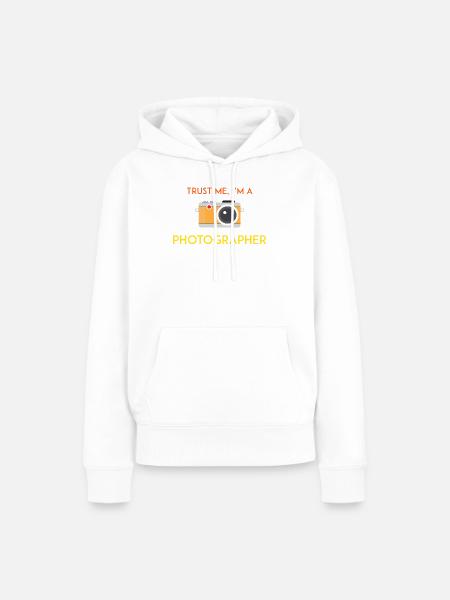 Vertrau mir, ich bin Fotograf - Frauen Premium Bio Hoodie - Weiß