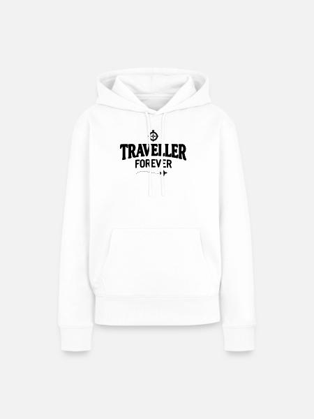 Reisender für immer - Traveller Forever - Frauen Premium Bio Hoodie - Weiß
