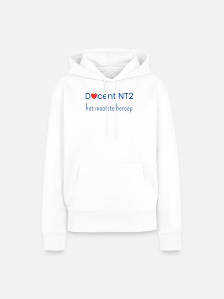 NT2-Lehrer: der beste Beruf - Frauen Premium Bio Hoodie - Weiß