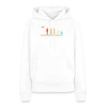 Avion modèle modèle - Sweat à capuche Premium bio Femme - blanc - Devant - Julia (174cm)