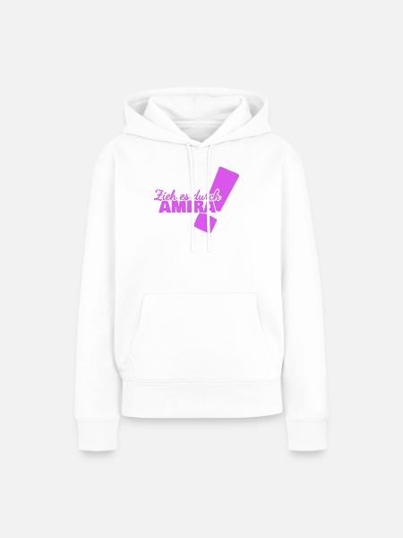 Amira - Frauen Premium Bio Hoodie - Weiß