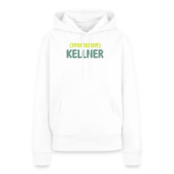 kellner - Frauen Premium Bio Hoodie - Weiß - Vorne - Julia (174cm)