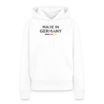 Chemise fabriquée en Allemagne - Sweat à capuche Premium bio Femme - blanc - Devant - Julia (174cm)
