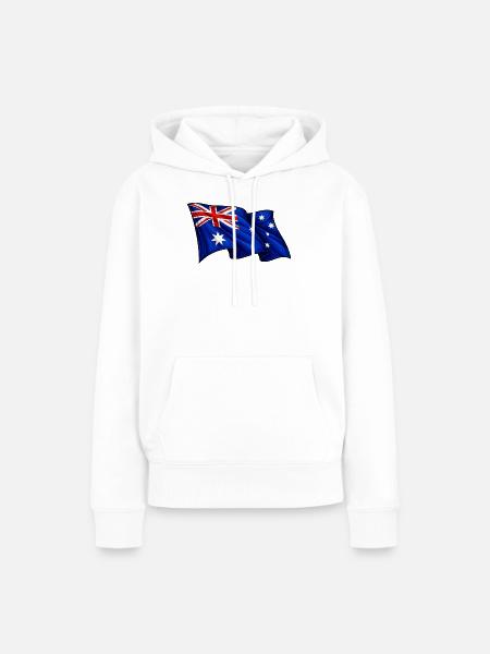 Australische Flagge Australien - Frauen Premium Bio Hoodie - Weiß