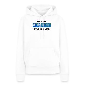 Sunday Padel Club - Frauen Premium Bio Hoodie - Weiß - Vorne - Julia (174cm)