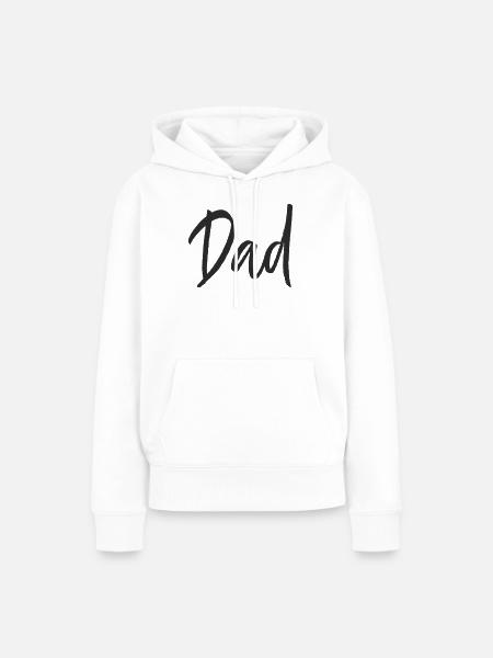 Dad - Frauen Premium Bio Hoodie - Weiß