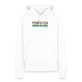 Majorque - Espagne - Espagne - Espagne - Îles Baléares - Sweat à capuche Premium bio Femme - blanc - Devant - Julia (174cm)