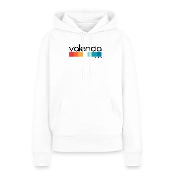 Valence - Espagne - Espagne - Espagne - Sweat à capuche Premium bio Femme - blanc - Devant - Julia (174cm)