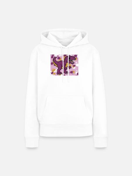 Allosaurus Dino - Frauen Premium Bio Hoodie - Weiß