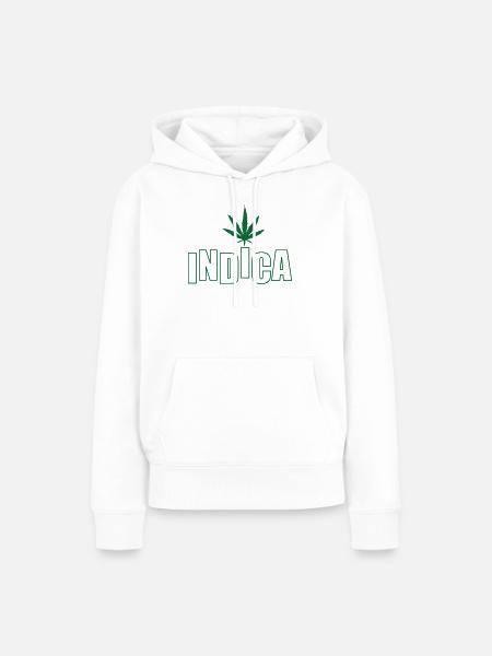 Indica Weed – Cannabis – Chill - Frauen Premium Bio Hoodie - Weiß