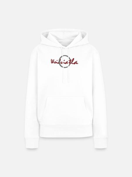 Woidviatla Ring - Frauen Premium Bio Hoodie - Weiß