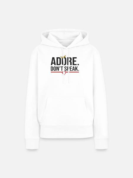 Valentine’s Sparrow Edition - Frauen Premium Bio Hoodie - Weiß