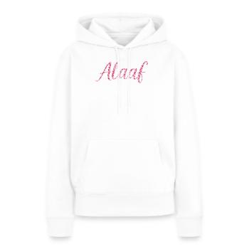 Idée de costume pour le carnaval de Cologne pour la chemise Alaaf - Sweat à capuche Premium bio Femme - blanc - Devant - Julia (174cm)