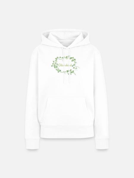 Glueckskind - Frauen Premium Bio Hoodie - Weiß
