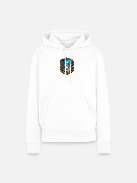 Kleiner Blaues Teekupferdrache - Frauen Premium Bio Hoodie - Weiß