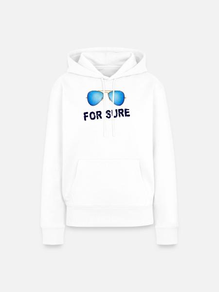 Sicher - Frauen Premium Bio Hoodie - Weiß