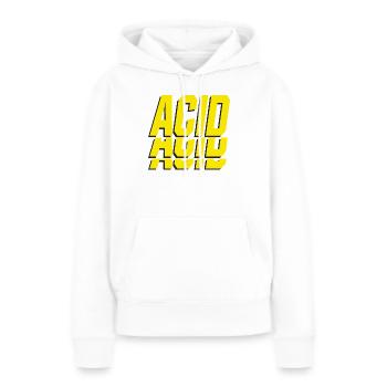 ACIDE - Sweat à capuche Premium bio Femme - blanc - Devant - Julia (174cm)