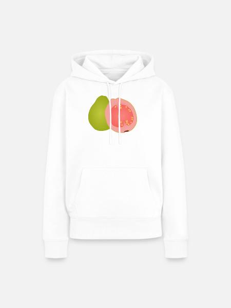 Guava Pop Art - Frauen Premium Bio Hoodie - Weiß