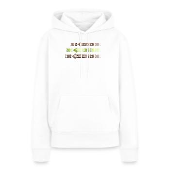 Safari Afrika savanne zoo schule tierpark - Frauen Premium Bio Hoodie - Weiß - Vorne - Julia (174cm)