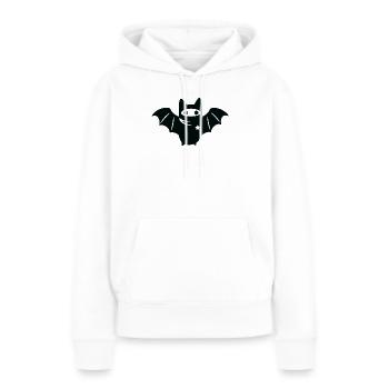 Masked Bat – Antifascisme Antifa - Sweat à capuche Premium bio Femme - blanc - Devant - Julia (174cm)