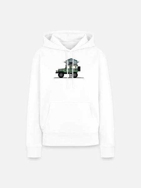 sleep above - Frauen Premium Bio Hoodie - Weiß