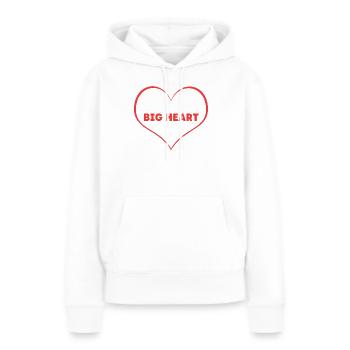 Entrepreneur bourreau de travail - Sweat à capuche Premium bio Femme - blanc - Devant - Julia (174cm)