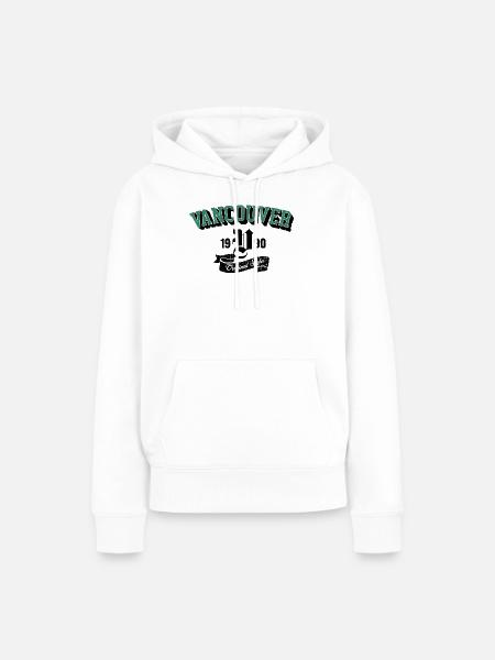 Vancouver Original Style Bogen-Tee - Frauen Premium Bio Hoodie - Weiß
