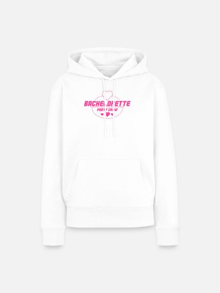 Bachelorette Party Crew - Frauen Premium Bio Hoodie - Weiß
