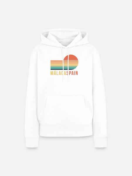 Málaga Spain - Frauen Premium Bio Hoodie - Weiß