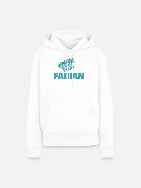 Fabian - Frauen Premium Bio Hoodie - Weiß
