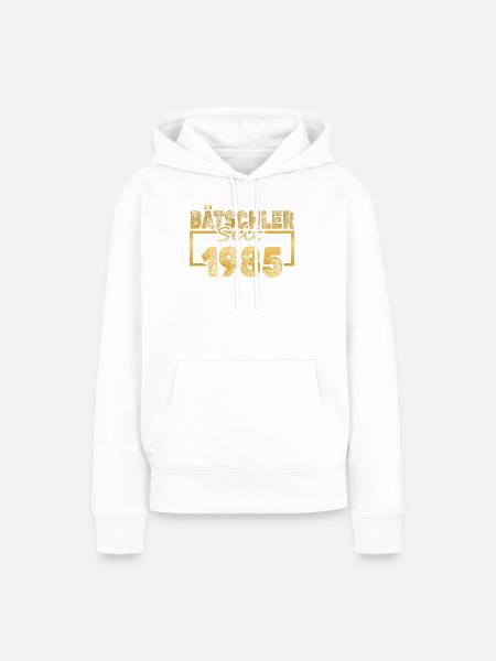 Jungeselle 1985 - Frauen Premium Bio Hoodie - Weiß