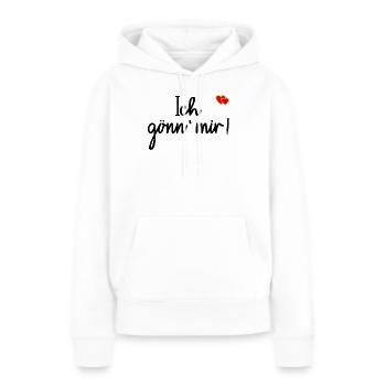 Lebensplan Genuss Gönnung - Frauen Premium Bio Hoodie - Weiß - Vorne - Julia (174cm)
