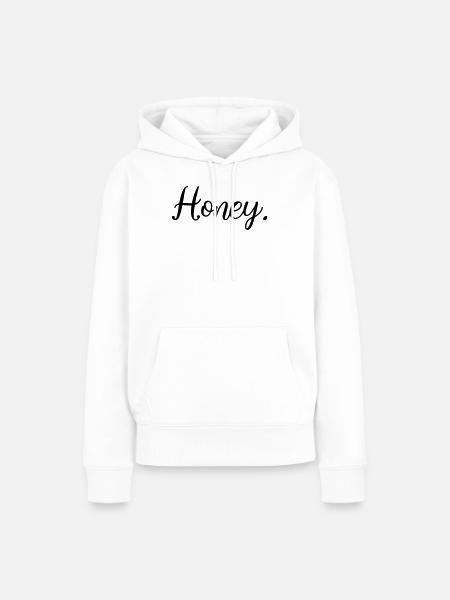 Frauen Herren Honig Honey Statement - Frauen Premium Bio Hoodie - Weiß