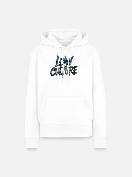 Love Culture Graffiti Collage - Frauen Premium Bio Hoodie - Weiß