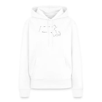 Carte panoramique du Massachusetts - Sweat à capuche Premium bio Femme - blanc - Devant - Julia (174cm)