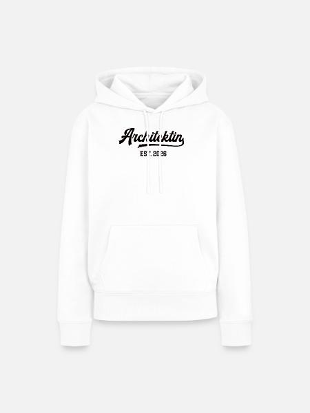 Architektin Architektur Studentin Abschluss 2026 - Frauen Premium Bio Hoodie - Weiß