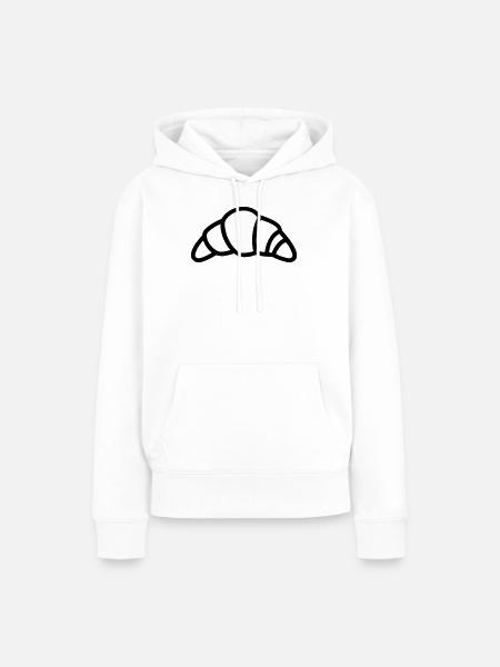 Halbmond - Frauen Premium Bio Hoodie - Weiß