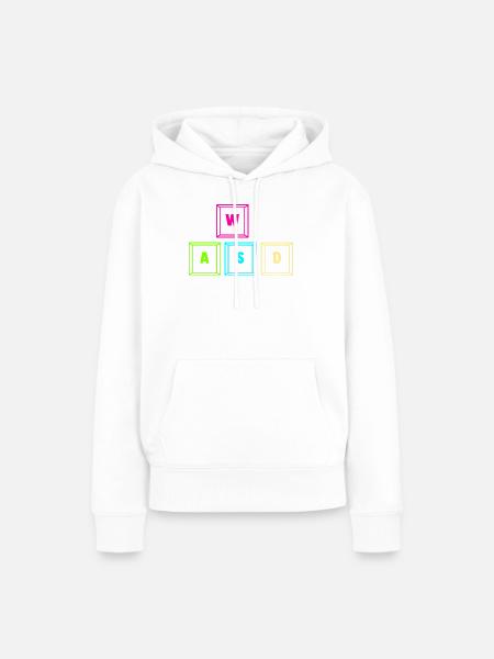 Zocken Computerspieler Zocker Gaming Gamer - Frauen Premium Bio Hoodie - Weiß