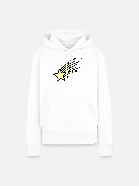 Sternschnuppe Komet Comic - Frauen Premium Bio Hoodie - Weiß