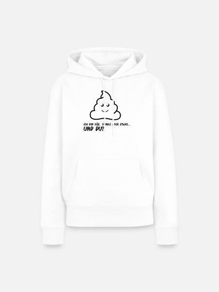 aa_spruch - Frauen Premium Bio Hoodie - Weiß
