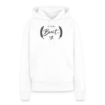 Team Braut - Frauen Premium Bio Hoodie - Weiß - Vorne - Julia (174cm)
