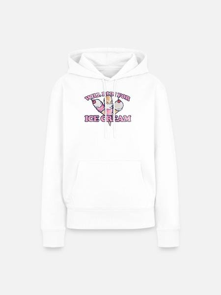 lol - Frauen Premium Bio Hoodie - Weiß