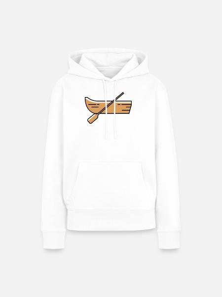 boot Symbol - Frauen Premium Bio Hoodie - Weiß