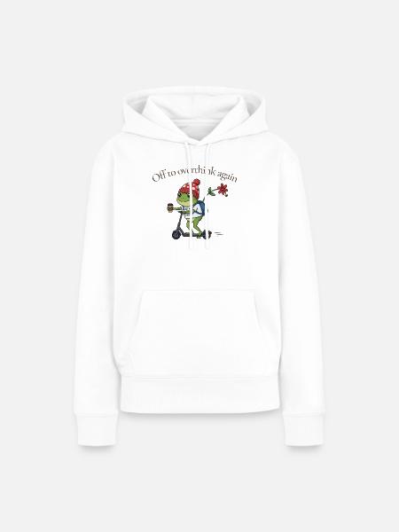 Toad-ally caffeinated Frosch - Frauen Premium Bio Hoodie - Weiß