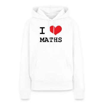 I Love Maths: Passion Mathematics T-Shirt - Frauen Premium Bio Hoodie - Weiß - Vorne - Julia (174cm)