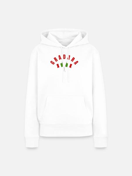 Gradara Italienische Flaggenwappen - Frauen Premium Bio Hoodie - Weiß