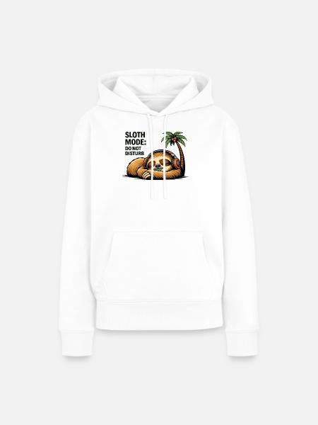 Trägheitsmodus Nicht stören - Frauen Premium Bio Hoodie - Weiß