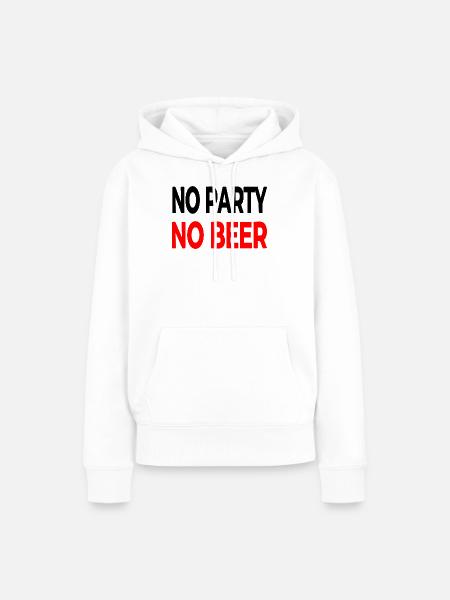 Party - Frauen Premium Bio Hoodie - Weiß
